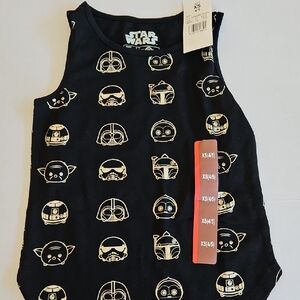 Star Wars Black And Gold Girls Tank Top